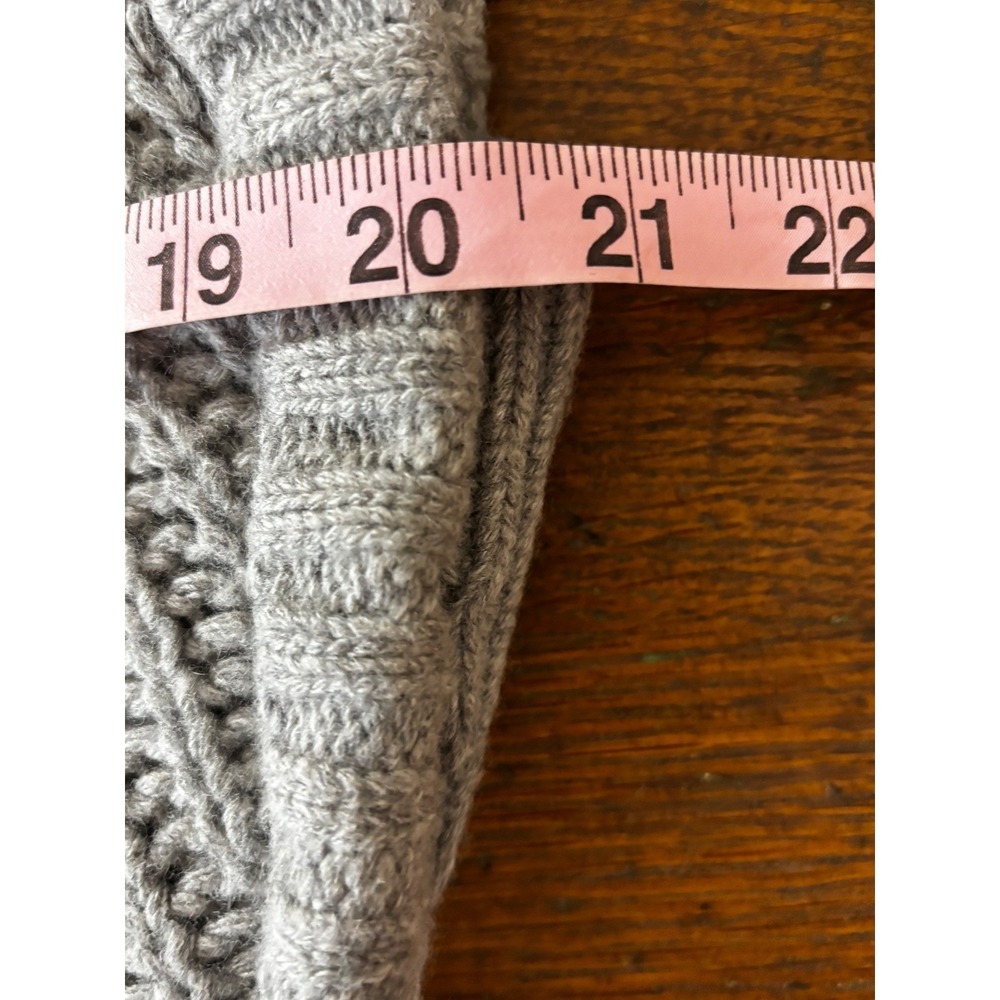 Veronica Beard Pinkett Gray Mélange Pointelle Mock Neck Sweater Vest Womens L - Picture 16 of 16